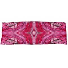 Magenta Marbling Symmetry Body Pillow Case (dakimakura) by kaleidomarblingart