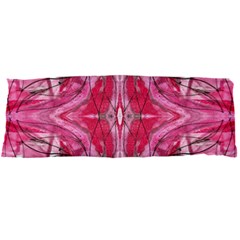 Magenta Marbling Symmetry Body Pillow Case Dakimakura (two Sides) by kaleidomarblingart