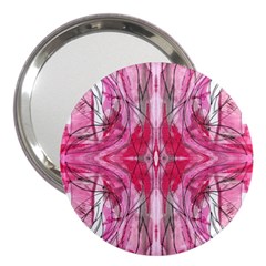 Magenta Marbling Symmetry 3  Handbag Mirrors by kaleidomarblingart