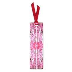 Magenta Marbling Symmetry Small Book Marks by kaleidomarblingart