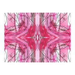 Magenta Marbling Symmetry Double Sided Flano Blanket (mini)  by kaleidomarblingart