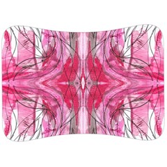 Magenta Marbling Symmetry Velour Seat Head Rest Cushion by kaleidomarblingart