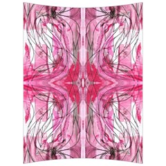 Magenta Marbling Symmetry Back Support Cushion by kaleidomarblingart