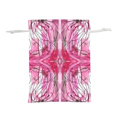 Magenta Marbling Symmetry Lightweight Drawstring Pouch (m) by kaleidomarblingart