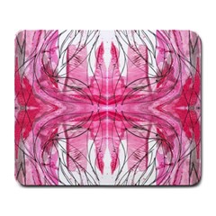 Magenta Symmetry Iv Large Mousepads by kaleidomarblingart