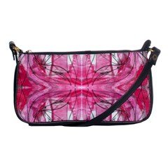 Magenta Symmetry Iv Shoulder Clutch Bag by kaleidomarblingart