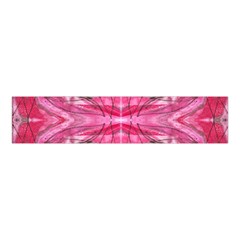 Magenta Symmetry Iv Velvet Scrunchie by kaleidomarblingart