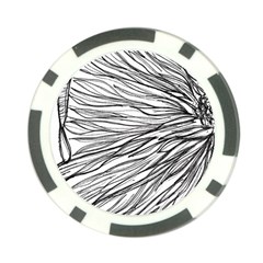 Monochrome Module Poker Chip Card Guard (10 Pack) by kaleidomarblingart