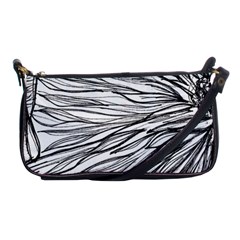 Monochrome Module Shoulder Clutch Bag by kaleidomarblingart