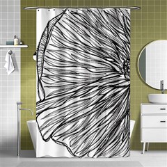 Monochrome Module Shower Curtain 48  X 72  (small)  by kaleidomarblingart