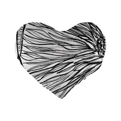 Monochrome Module Standard 16  Premium Heart Shape Cushions