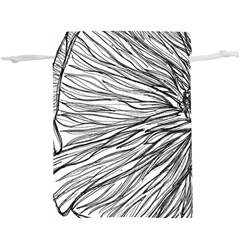 Monochrome Module  Lightweight Drawstring Pouch (xl) by kaleidomarblingart