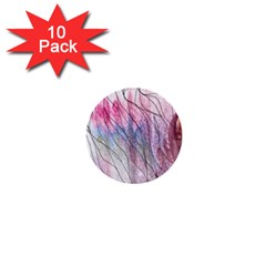 Flowing Petals 1  Mini Buttons (10 Pack)  by kaleidomarblingart