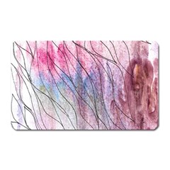 Flowing Petals Magnet (rectangular) by kaleidomarblingart