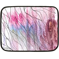 Flowing Petals Fleece Blanket (mini) by kaleidomarblingart