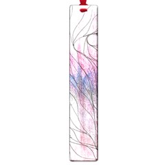 Flowing Petals Large Book Marks by kaleidomarblingart