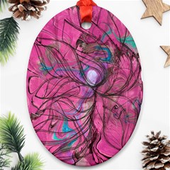 Drawing Petals Ornament (oval) by kaleidomarblingart