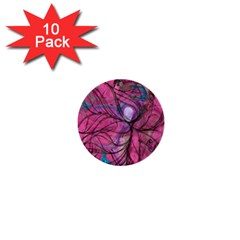 Drawing Petals 1  Mini Buttons (10 Pack)  by kaleidomarblingart