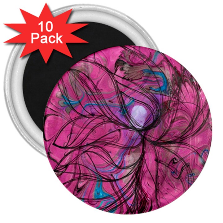 Drawing petals 3  Magnets (10 pack) 