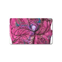 Drawing Petals Magnet (name Card) by kaleidomarblingart