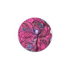 Drawing Petals Golf Ball Marker by kaleidomarblingart