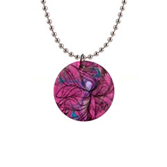 Drawing Petals 1  Button Necklace by kaleidomarblingart