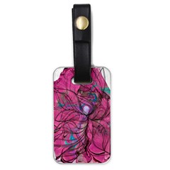 Drawing Petals Luggage Tag (one Side) by kaleidomarblingart