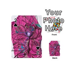 Drawing Petals Playing Cards 54 Designs (mini) by kaleidomarblingart