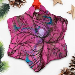 Drawing Petals Ornament (snowflake) by kaleidomarblingart