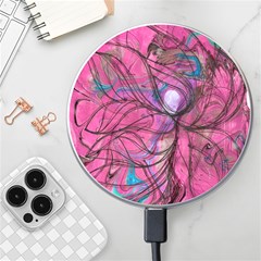 Drawing Petals Wireless Charger by kaleidomarblingart