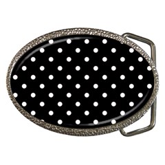 1950 Black White Dots Belt Buckles