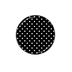 1950 Black White Dots Hat Clip Ball Marker (10 Pack) by SomethingForEveryone