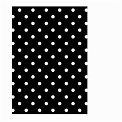 1950 Black White Dots Large Garden Flag (two Sides)