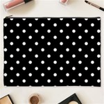 1950 Black White Dots Cosmetic Bag (XXXL) Front