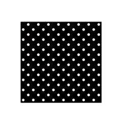 1950 Black White Dots Satin Bandana Scarf by SomethingForEveryone