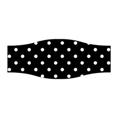 1950 Black White Dots Stretchable Headband by SomethingForEveryone