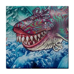 Wth Shark Tile Coaster