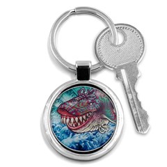 Wth Shark Key Chain (round)