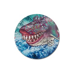 Wth Shark Magnet 3  (round) by SomethingForEveryone