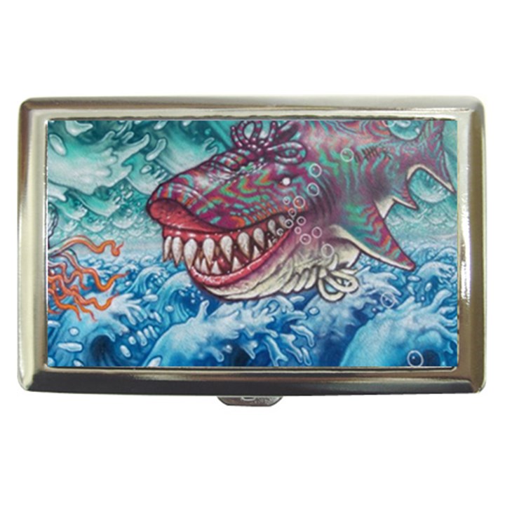 Wth Shark Cigarette Money Case