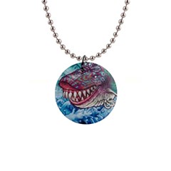 Wth Shark 1  Button Necklace by SomethingForEveryone