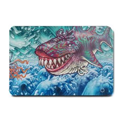 Wth Shark Small Doormat  by SomethingForEveryone