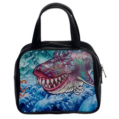 Wth Shark Classic Handbag (two Sides)