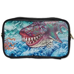 Wth Shark Toiletries Bag (two Sides)