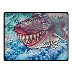 Wth Shark Fleece Blanket (small)