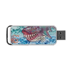 Wth Shark Portable Usb Flash (one Side)