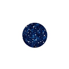 Dark Blue Stars 1  Mini Buttons by AnkouArts