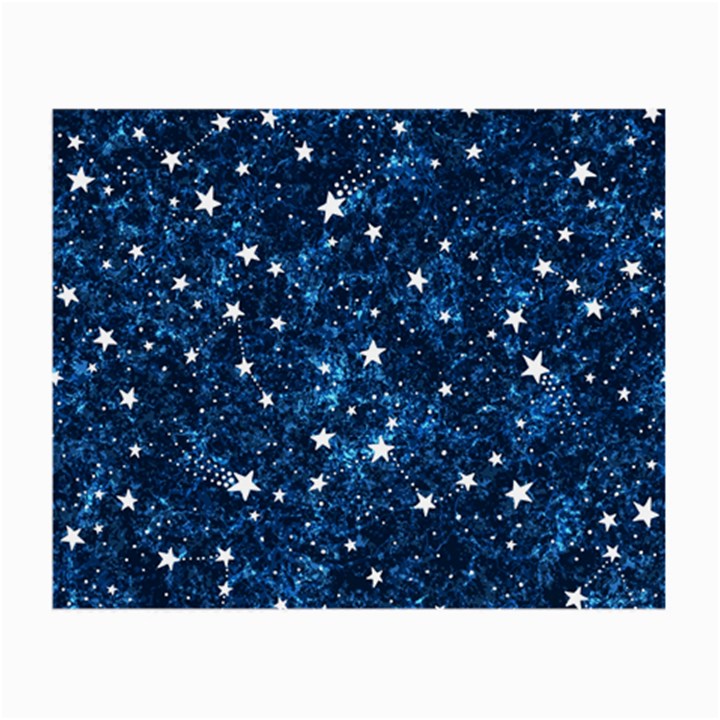 Dark Blue Stars Small Glasses Cloth (2 Sides)