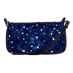 Dark Blue Stars Shoulder Clutch Bag