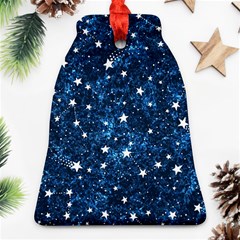 Dark Blue Stars Ornament (bell)